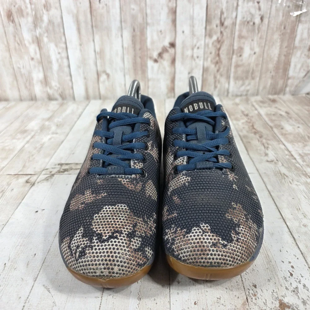 NOBULL SuperFabric Trainer Navy Tan Camo Women Training Shoes Gym CrossFit